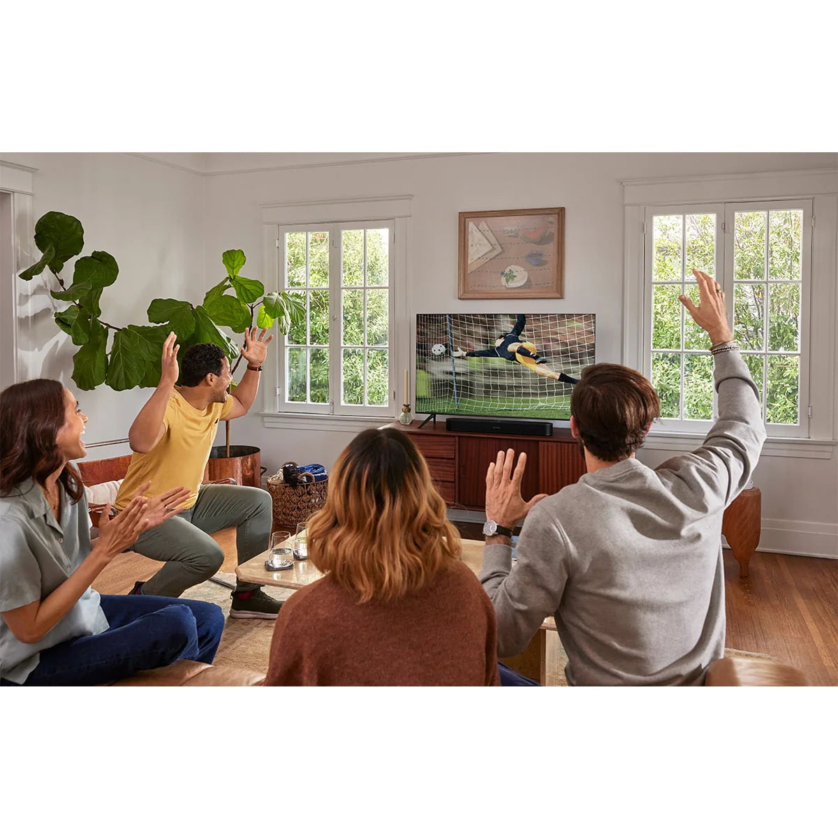 White Compact Smart Sound Bar with Dolby Atmos F8110