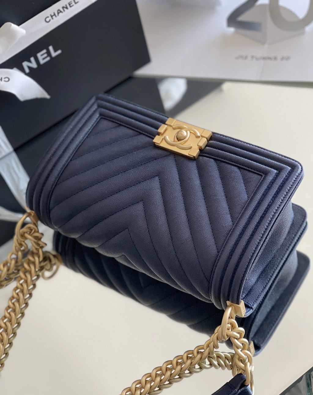 Dark Blue Handbag I3541