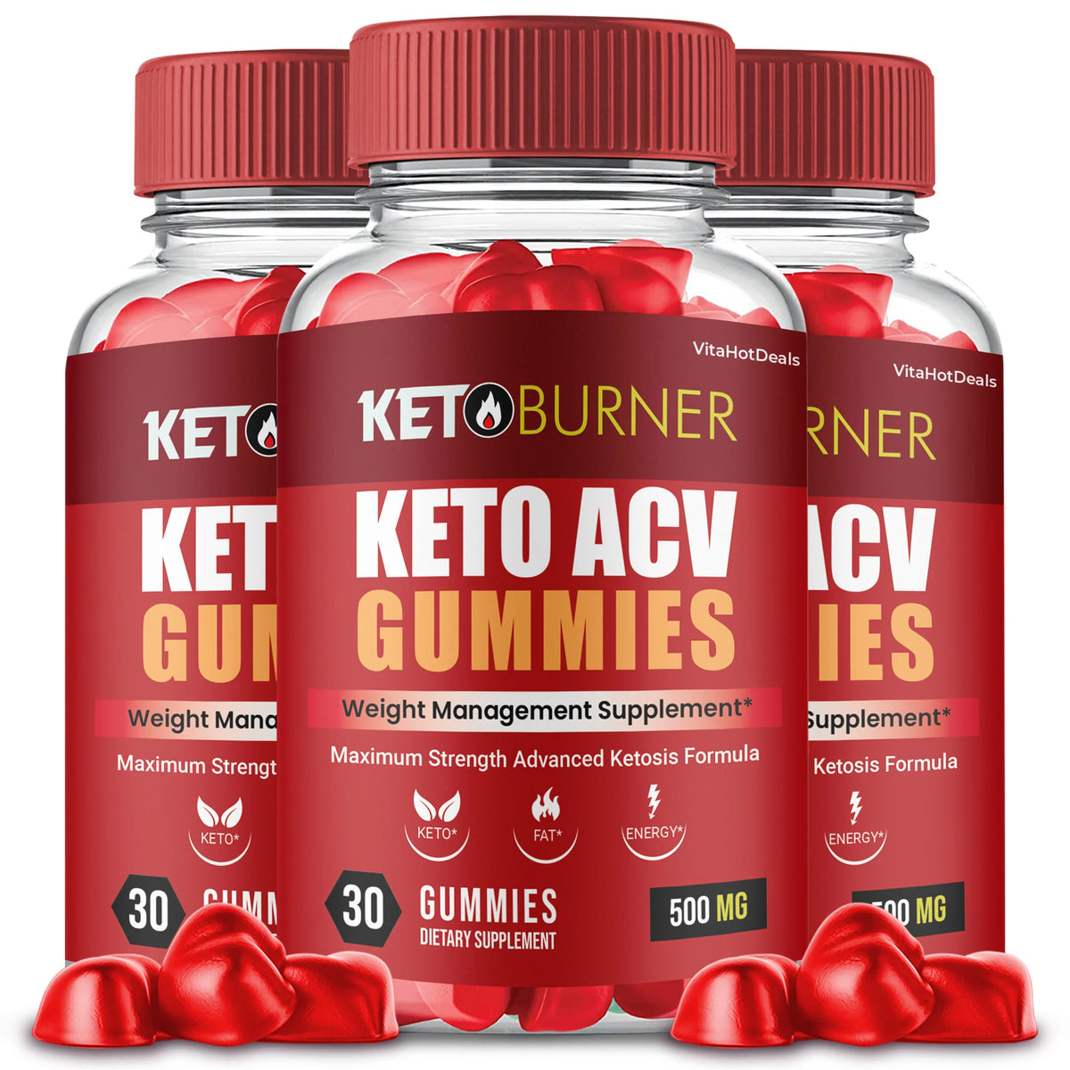 Keto Burner ACV Gummies 3 Pack H2107