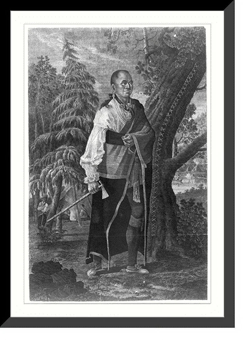 Framed Print Portrait of Hendrick Mohawk chief F667573