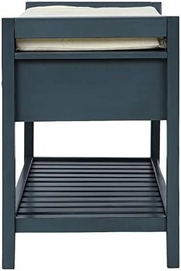 Shoe Rack with Cushioned Seat and Drawers S528