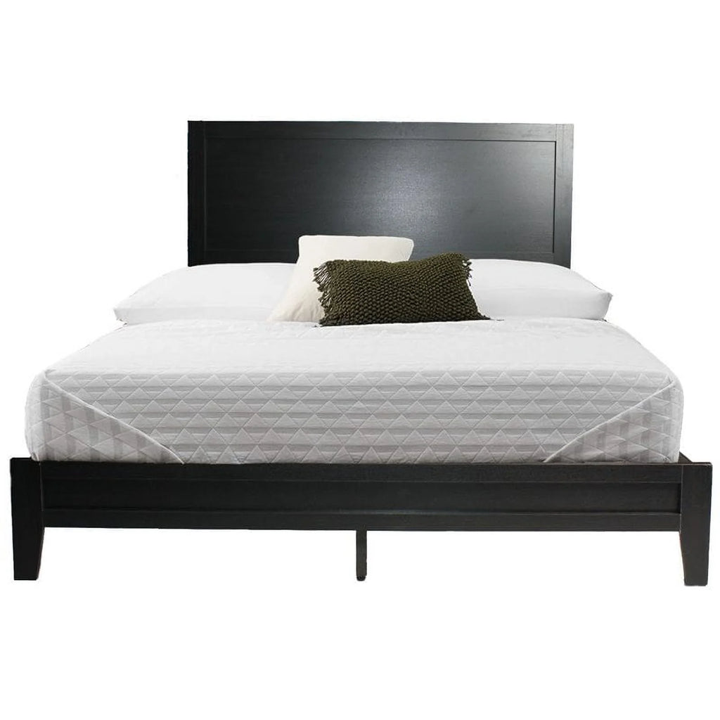 Black Wood Queen Platform Bed H442250
