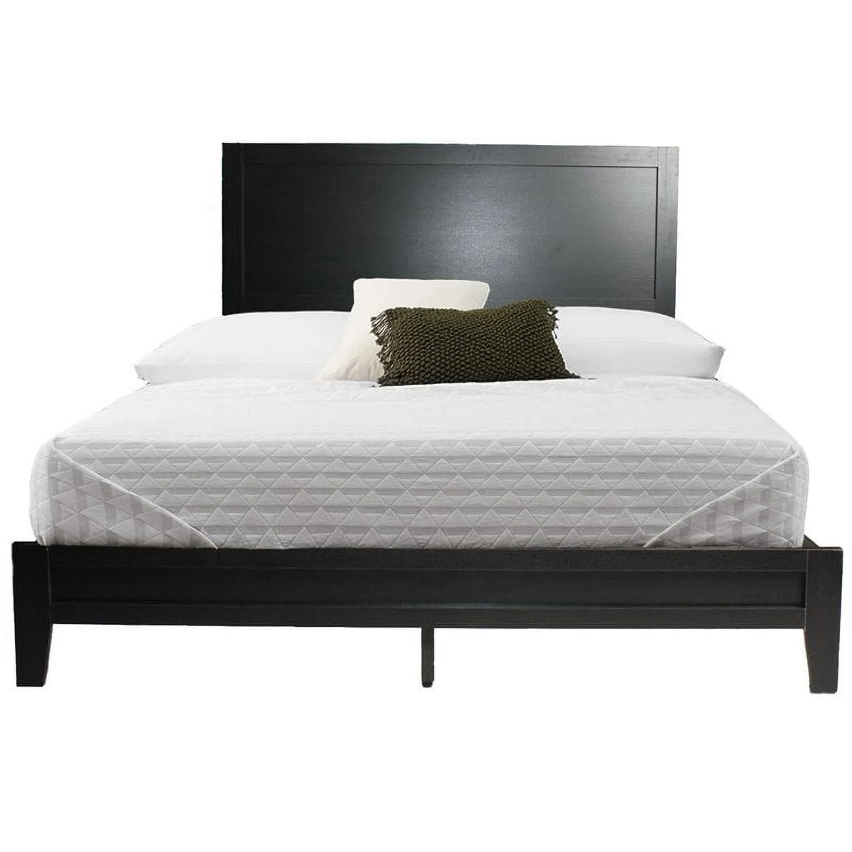 Black Wood Queen Platform Bed H442250