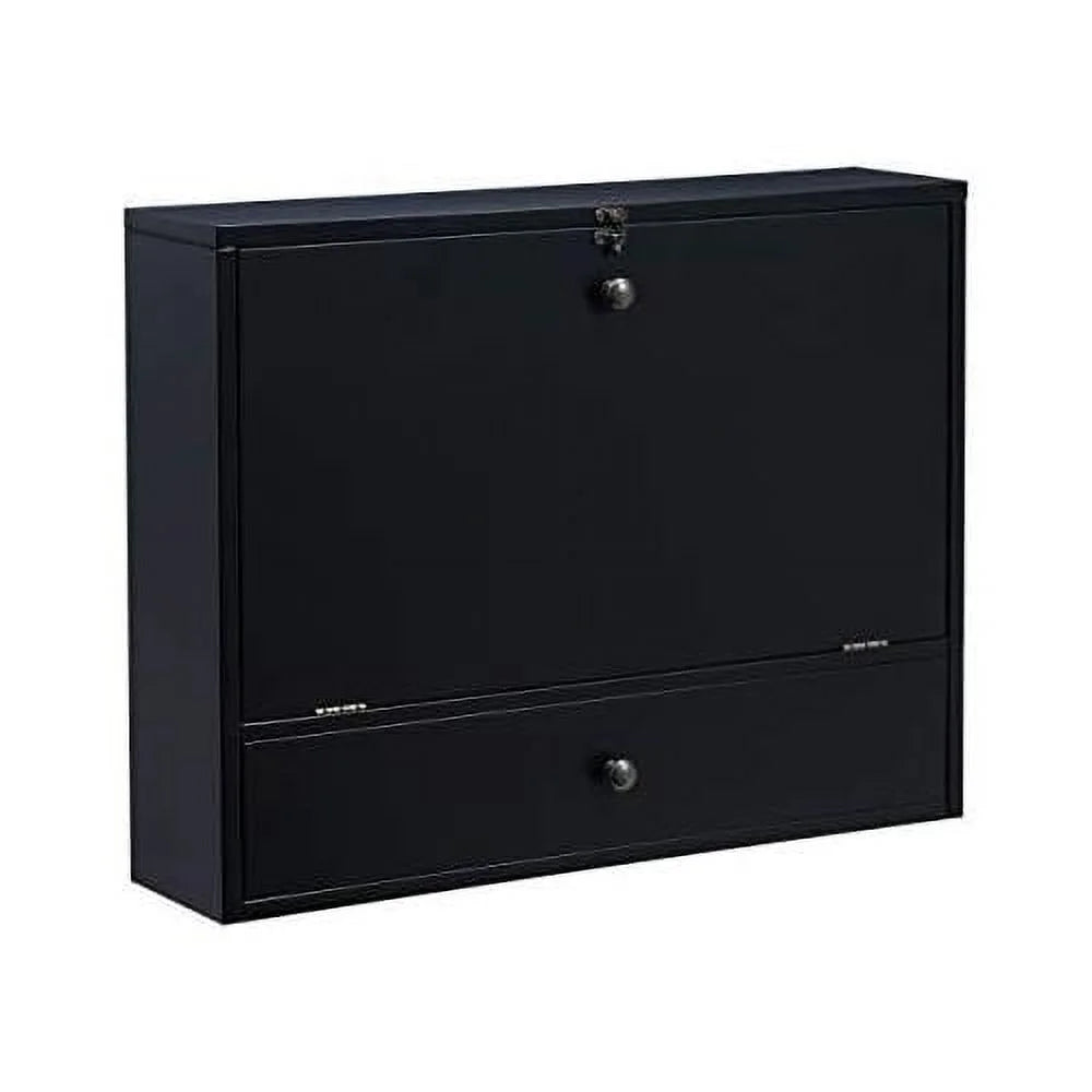 Black Wall Mount Folding Desk H93568