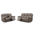 Sand Sofa and Loveseat Recliner 2-Piece Set D328