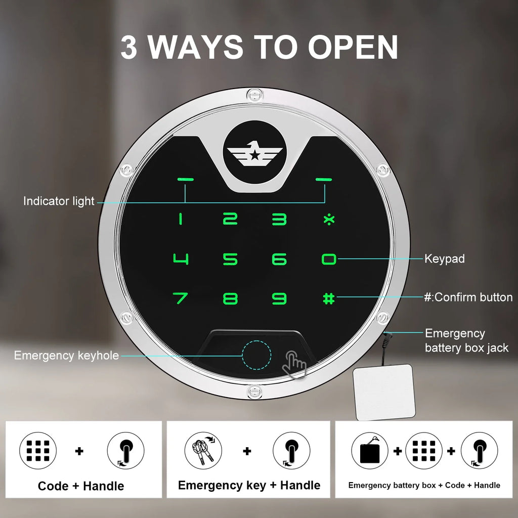 3-5 Long Gun Safe with Backlit Keypad V118147