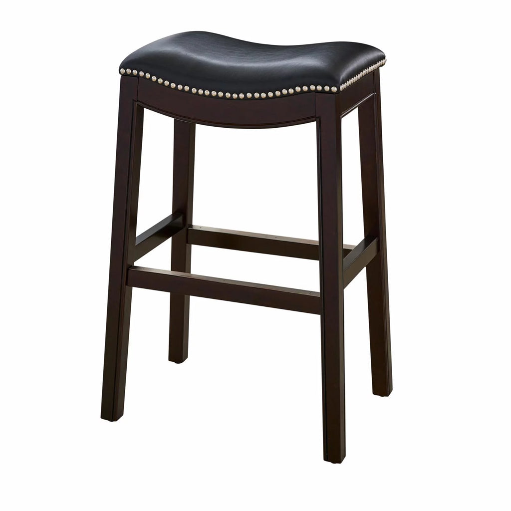 Gray Faux Leather Barstool W773422