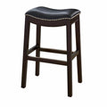 Gray Faux Leather Barstool W773422