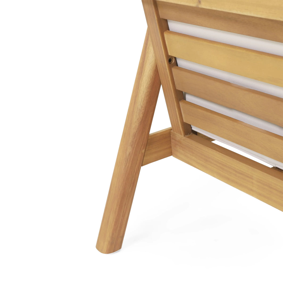 Acacia Wood Outdoor Club Chair with Cushions S8715