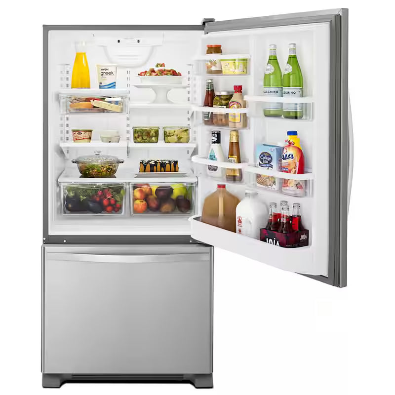 18.7 cu. ft. Bottom Freezer Refrigerator in Stainless Steel Q63755