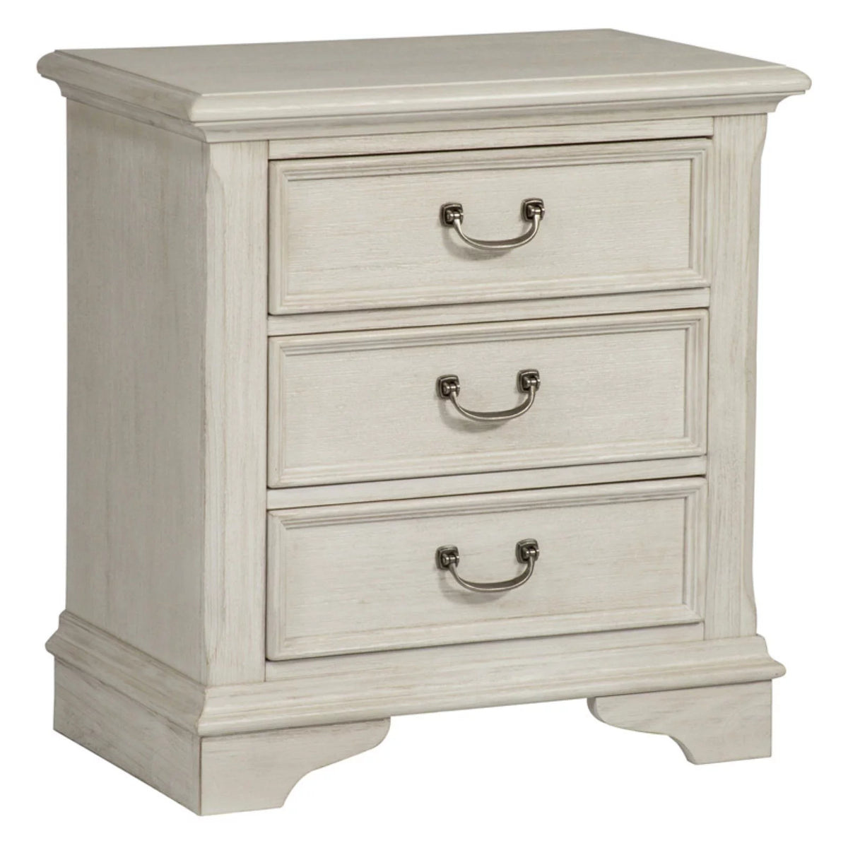 White 3 Drawer Night Stand Y979950