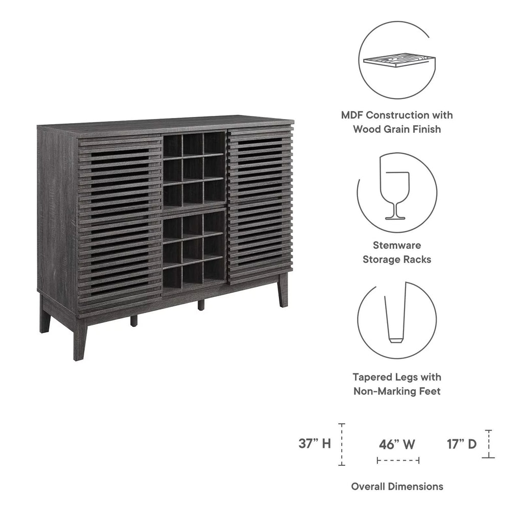 Charcoal Bar Cabinet V740