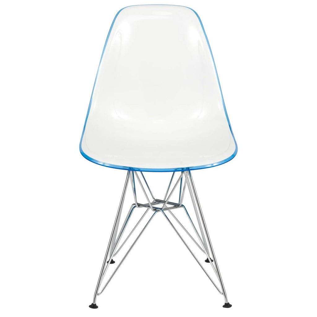 Molded 2-Tone Eiffel Side Chair Set of 4 E921