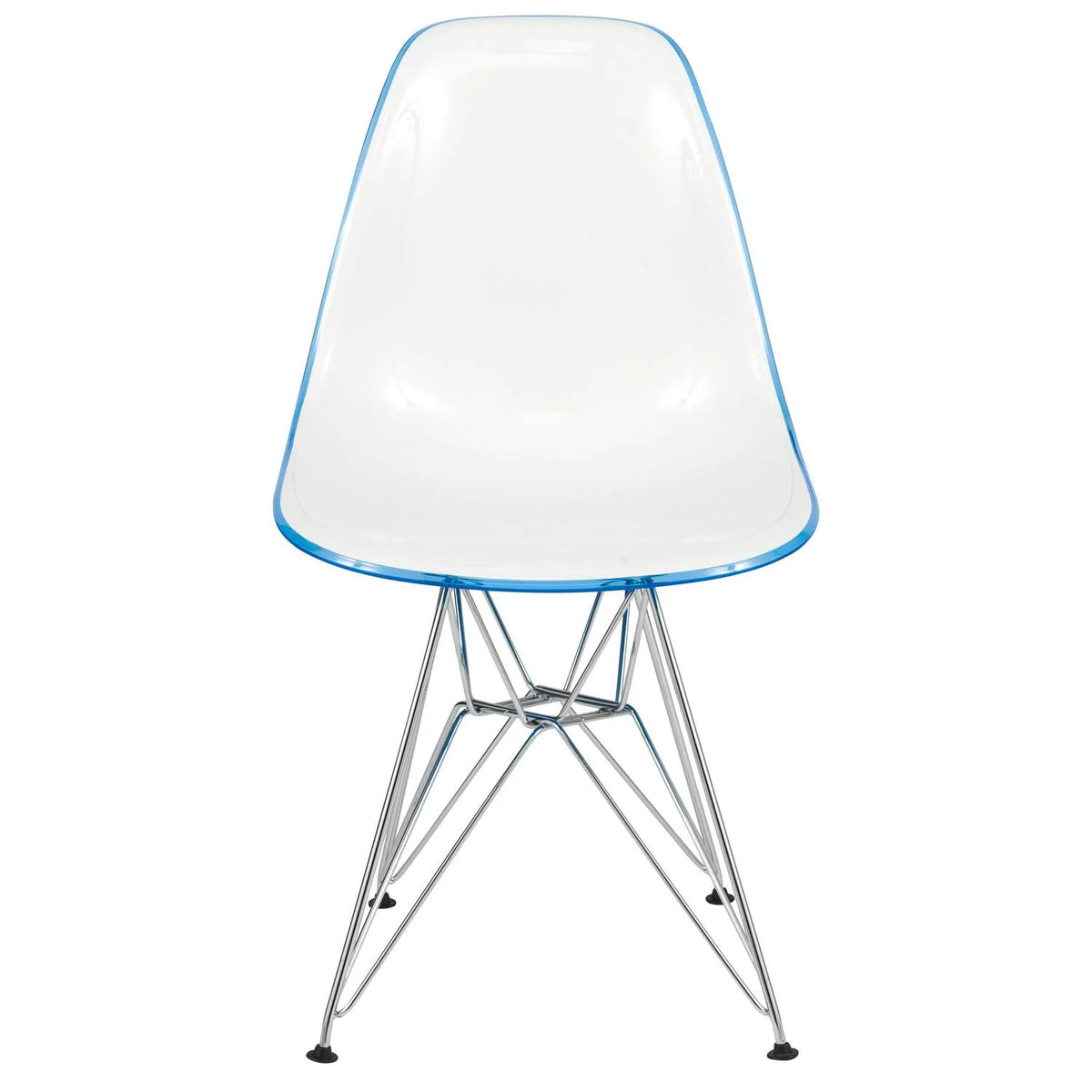 Molded 2-Tone Eiffel Side Chair Set of 4 E921
