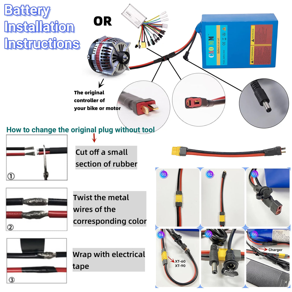 48V 10Ah Lithium Ebike Battery with 5A Fast Charger U61840