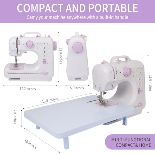 Portable Mini Sewing Machine with 12 Built-in Stitch Patterns G287