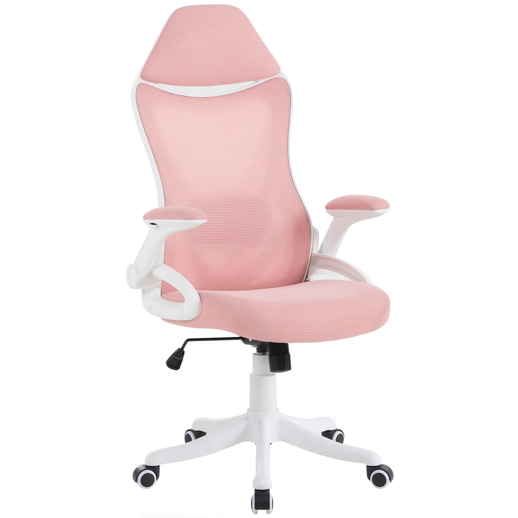 Pink Adjustable Mesh Ergonomic Office Chair J434652