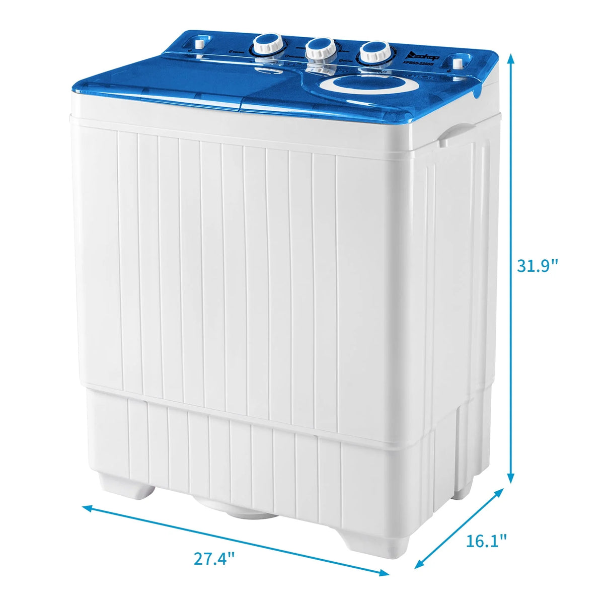 Portable Twin Tub Compact Semi-automatic Washing Machine H790