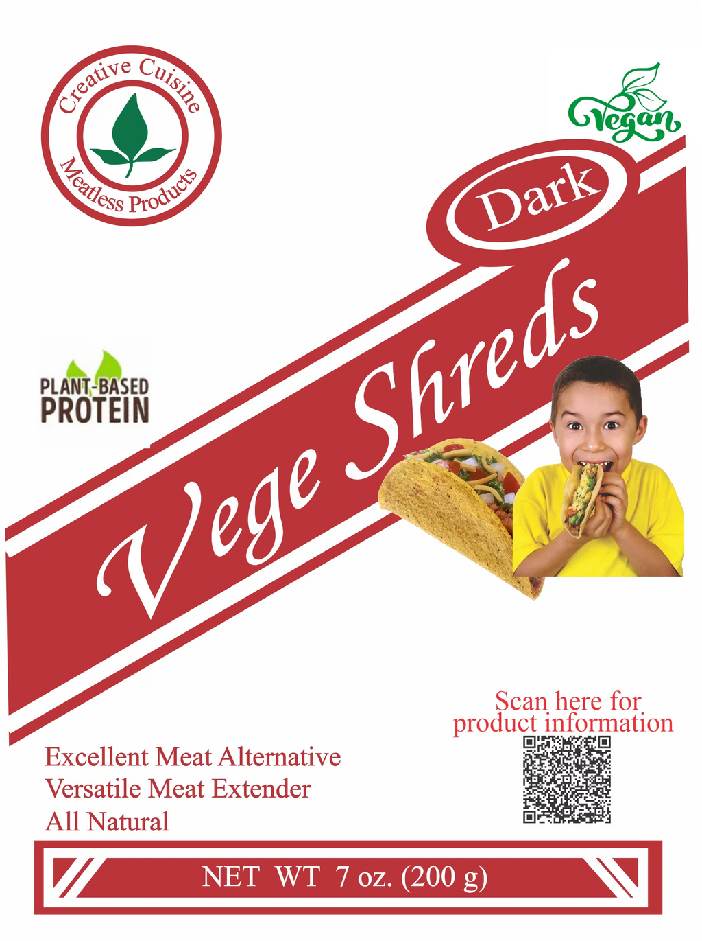 Shredded Dark Veggie Meat 6-7 oz J71284