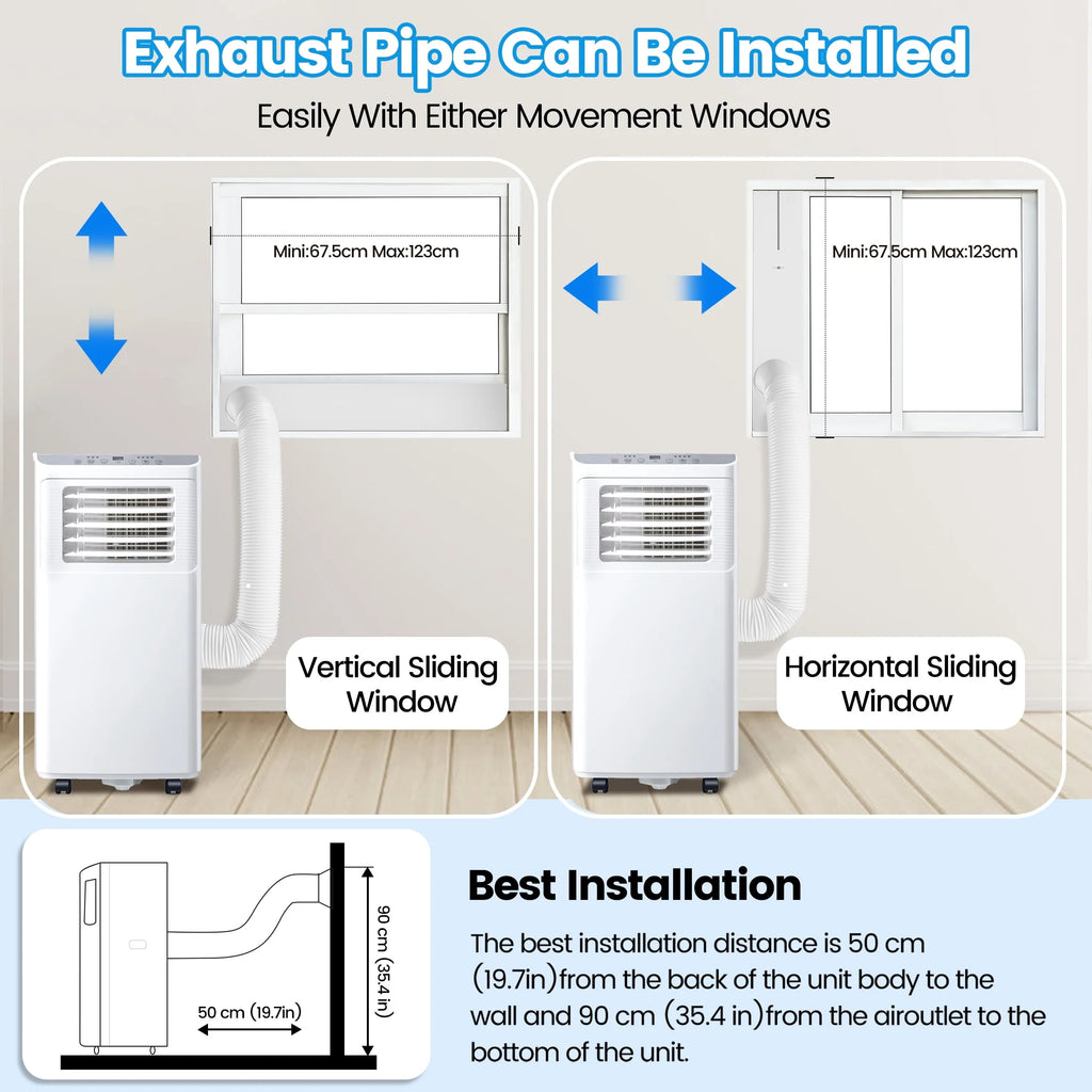 8000 BTU Portable Air Conditioner 3-in-1 O60667