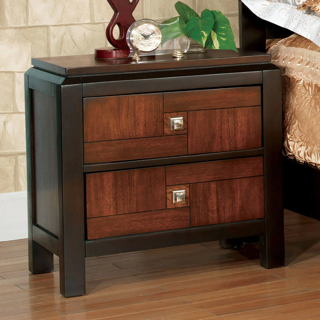 Solid Wood 2-Drawer Nightstand K228022