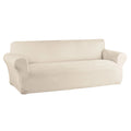Boucle Stretch-to-Fit Fabric Sofa Slipcover, 1-Piece, Beige L11243