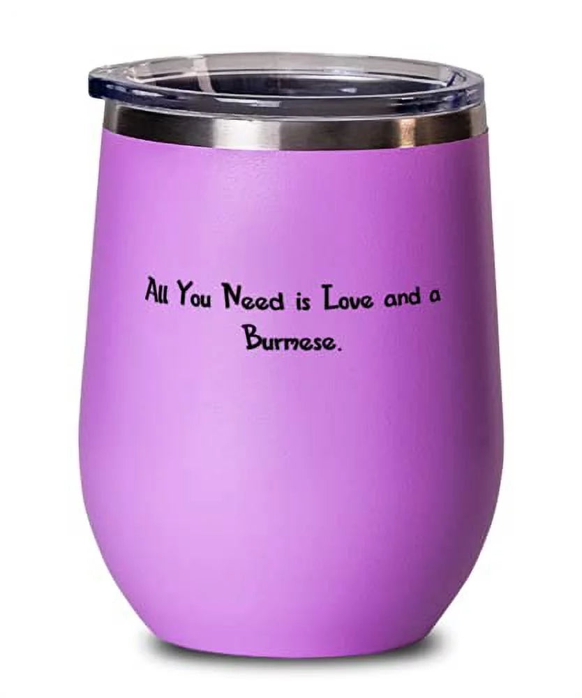 Burmese Cat Wine Glass X19995
