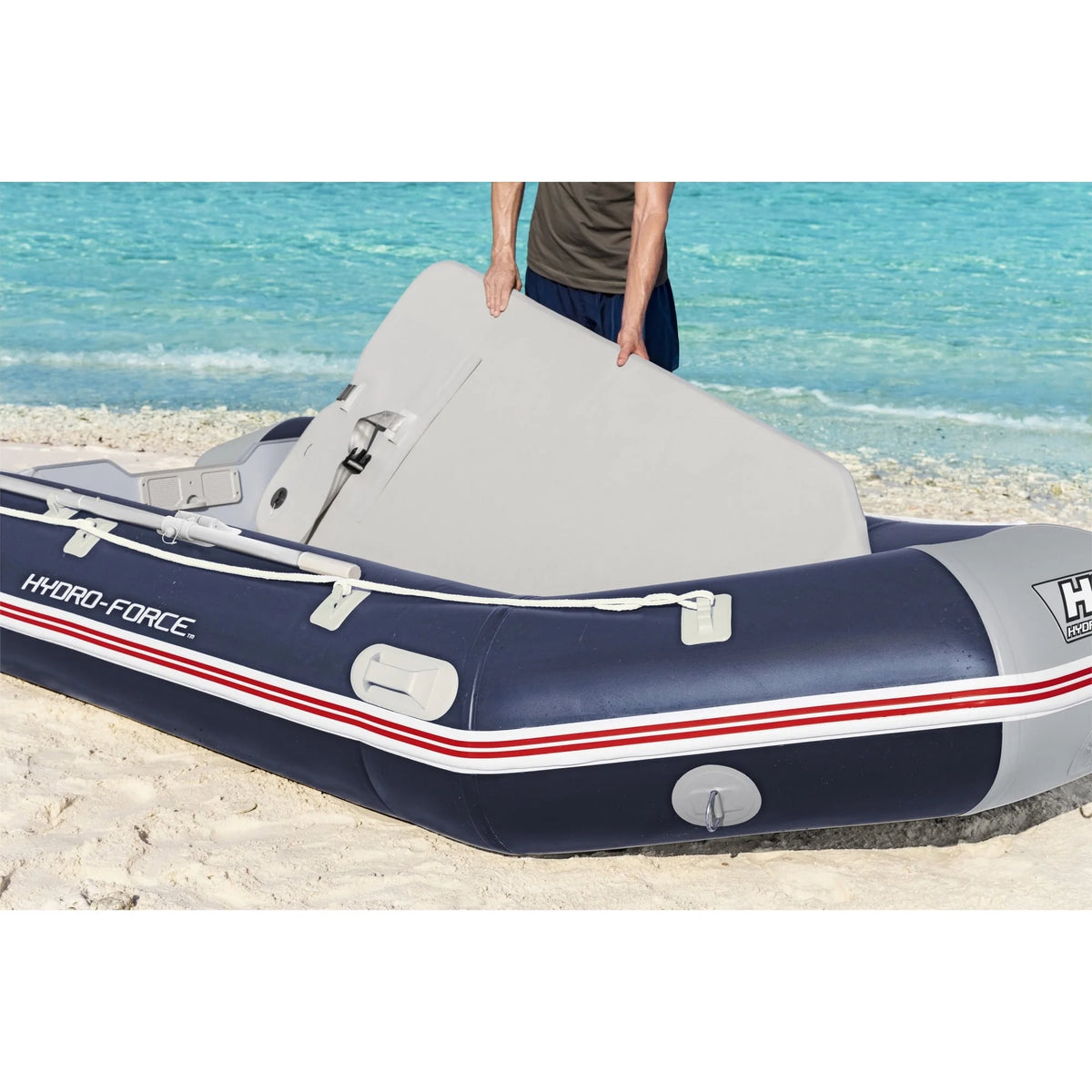 Inflatable 5 Person Water Raft Boat Set D157068