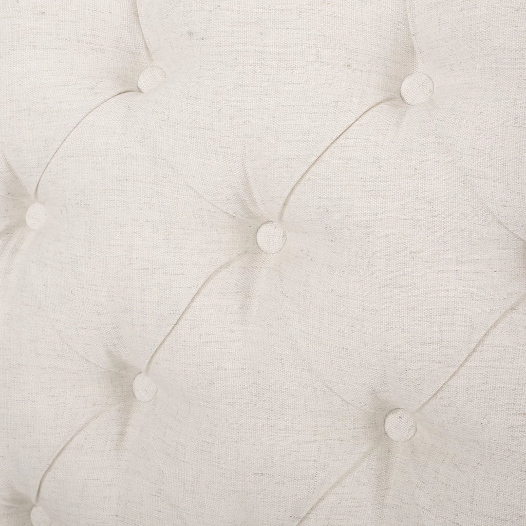Full/Queen Tufted Wingback Fabric Headboard Q858976