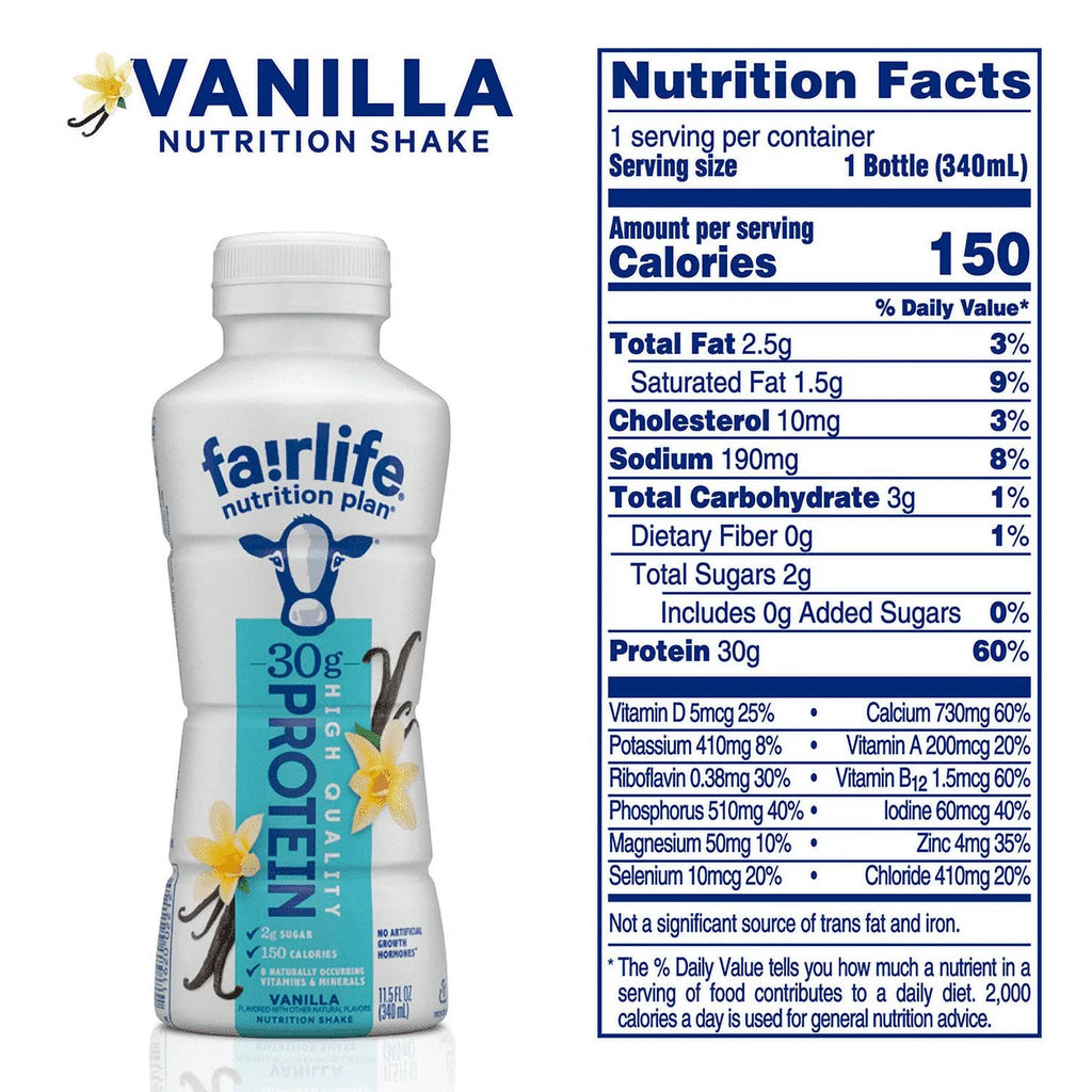 High Protein Vanilla Shake 12 Pack 11.5 Fl Ounce K586