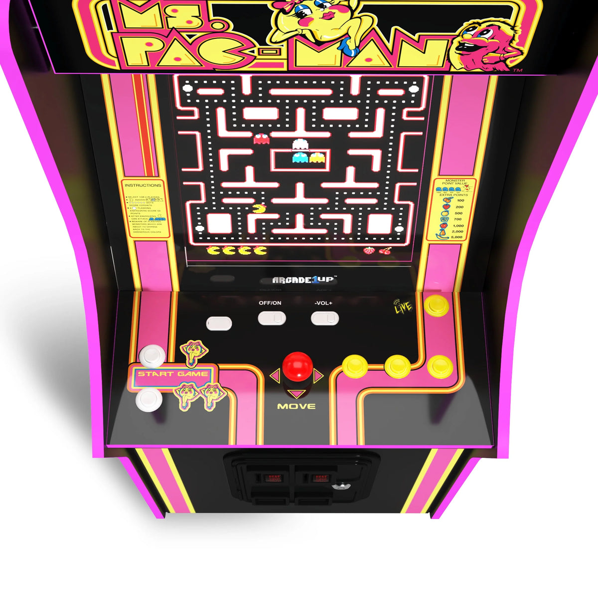 Ms. PAC-MAN Classic Arcade Game with 14 Classic Games and 17-inch Screen Z2704