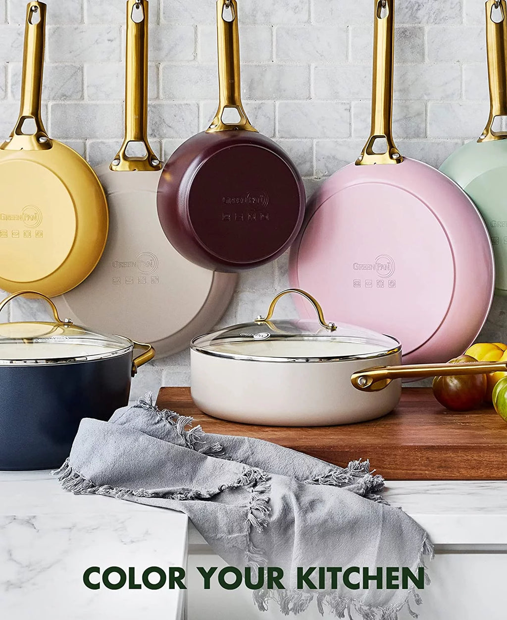 Hard Anodized Ceramic Nonstick 10 Piece Cookware Set W2008