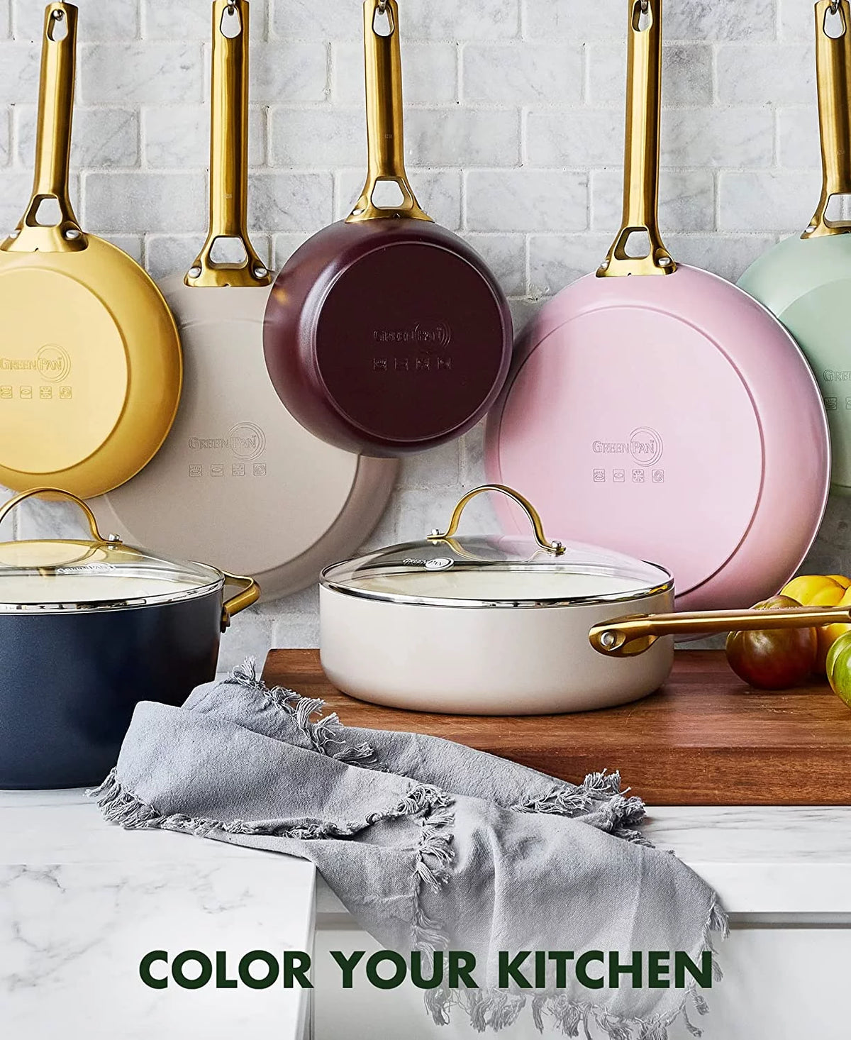 Hard Anodized Ceramic Nonstick 10 Piece Cookware Set W2008