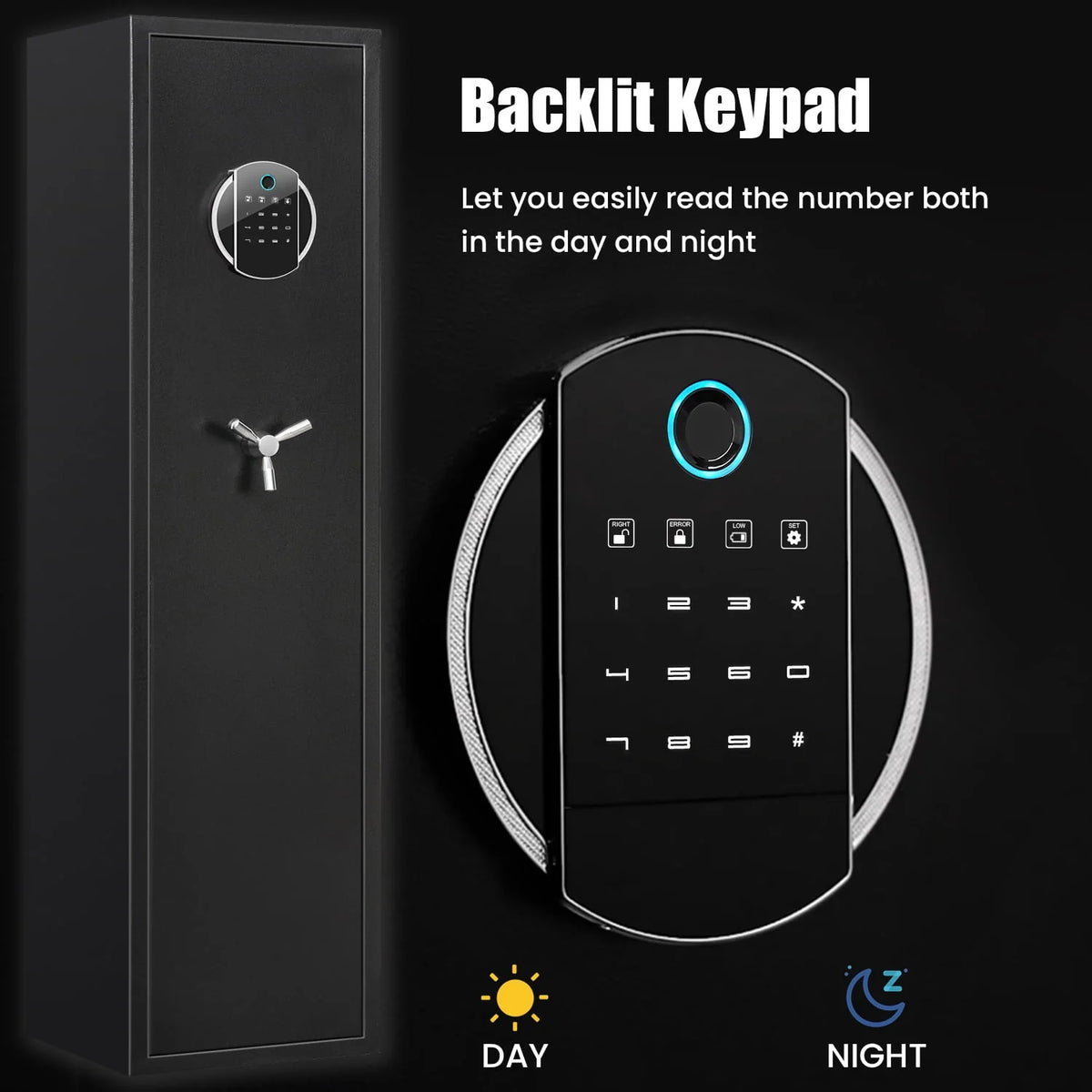 3-5 Long Gun Safe with Backlit Keypad V118147