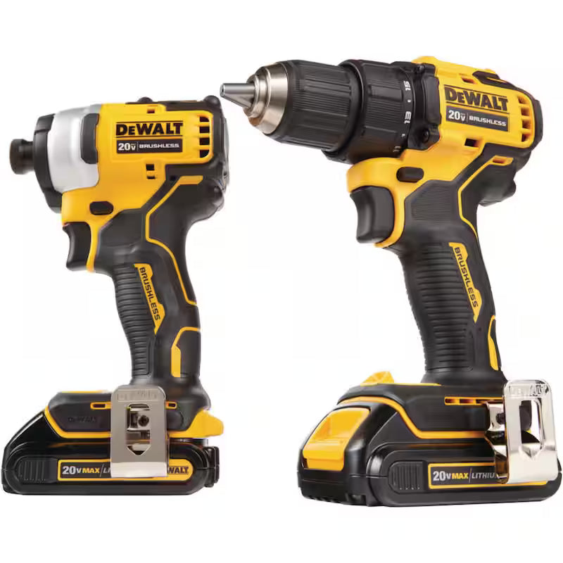 Cordless Brushless Hammer Drill Impact 2 Tool Combo Kit S866206