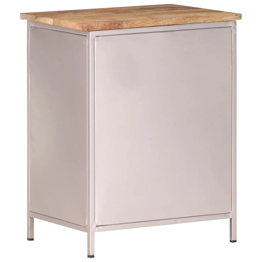 Bedside Cabinet Rough Mango Wood V908752
