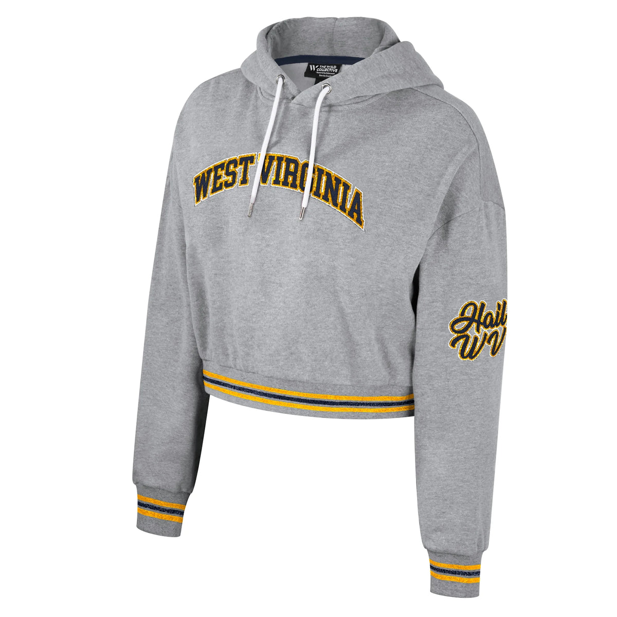 Heather Gray Cropped Pullover Hoodie E215