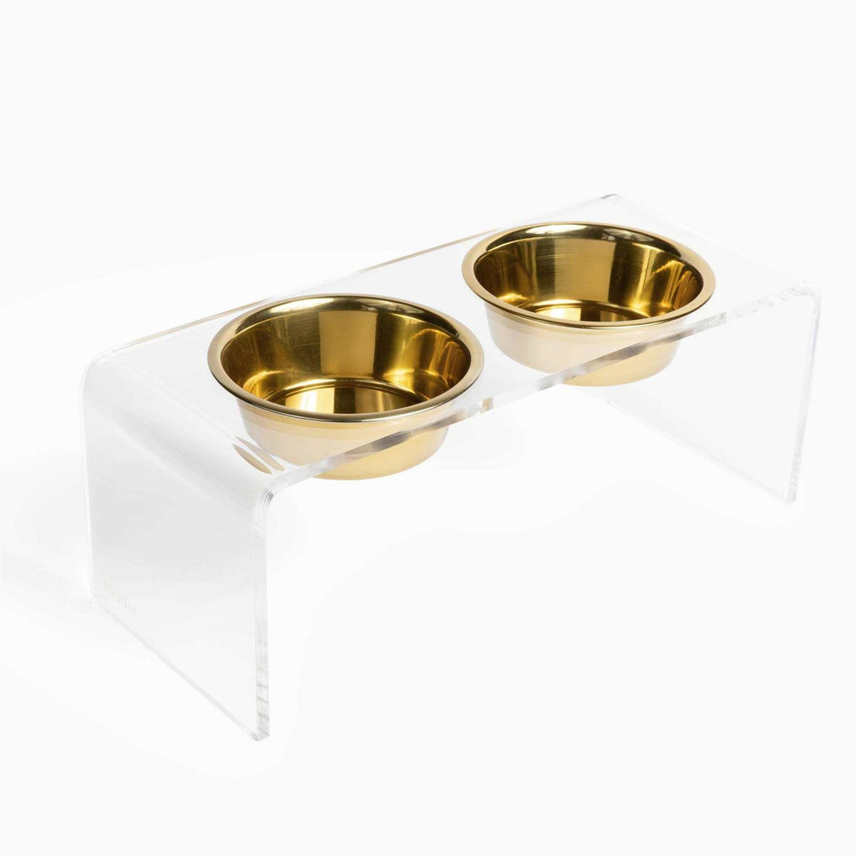 Clear Double Bowl Pet Feeder P121