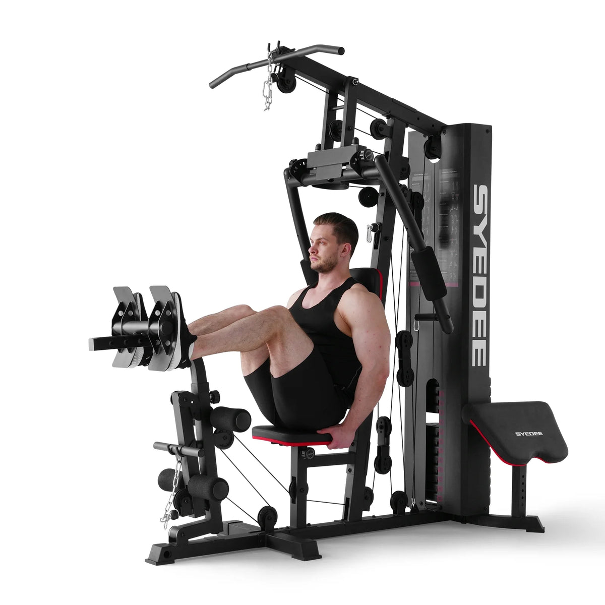 Home Gym Station with 150LBS Weight Stack K1049