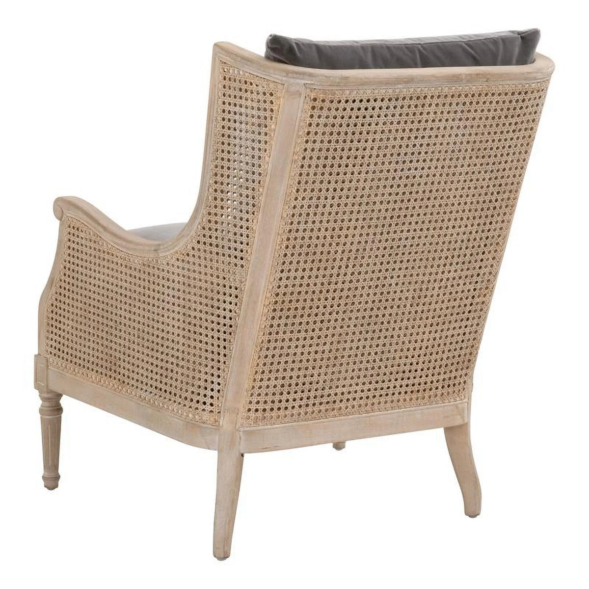 Gray Velvet Club Chair S179