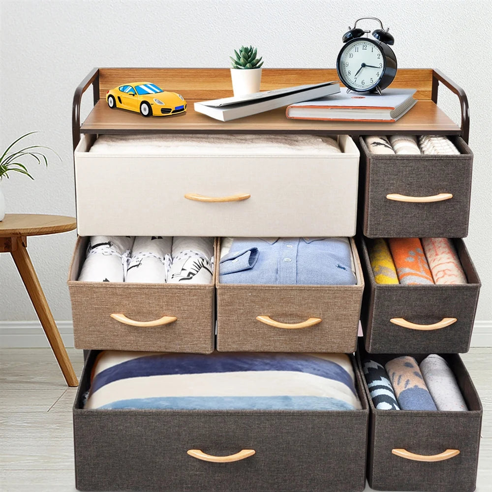 Fabric Drawer Dresser with 7 Drawers W422423