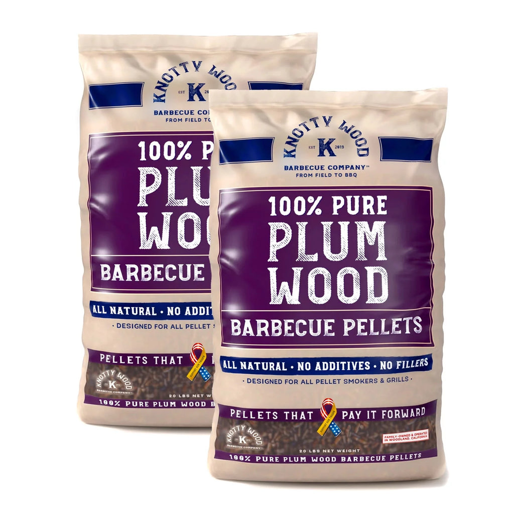 Plum Wood BBQ Cooking Pellets 40 lbs X3937