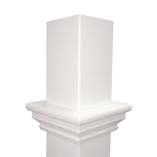 White Decorative Mounting Post S3832