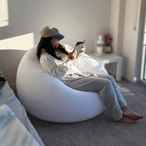 Black Inflatable Bean Bag Chair R221680