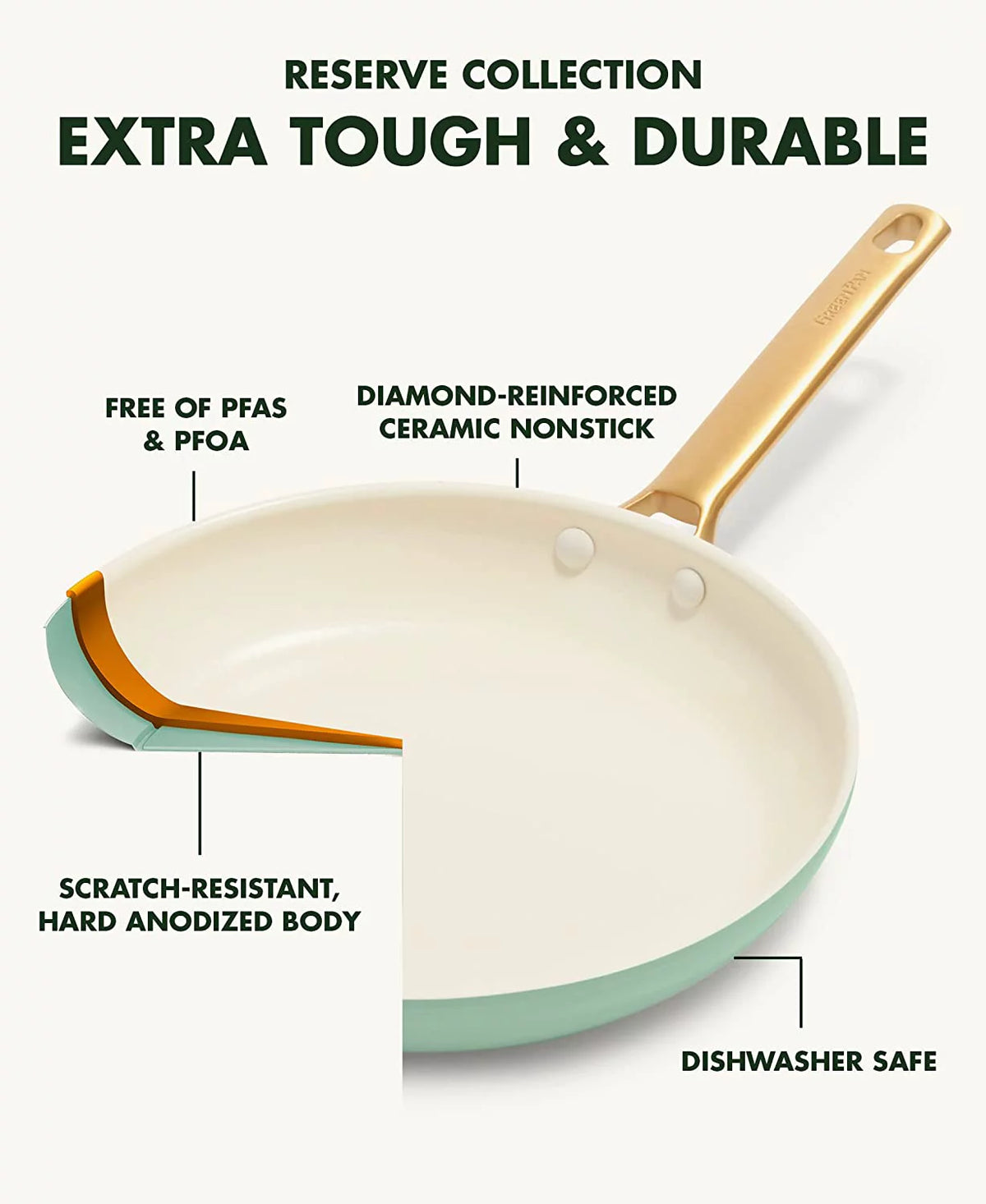 Hard Anodized Ceramic Nonstick 10 Piece Cookware Set W2008