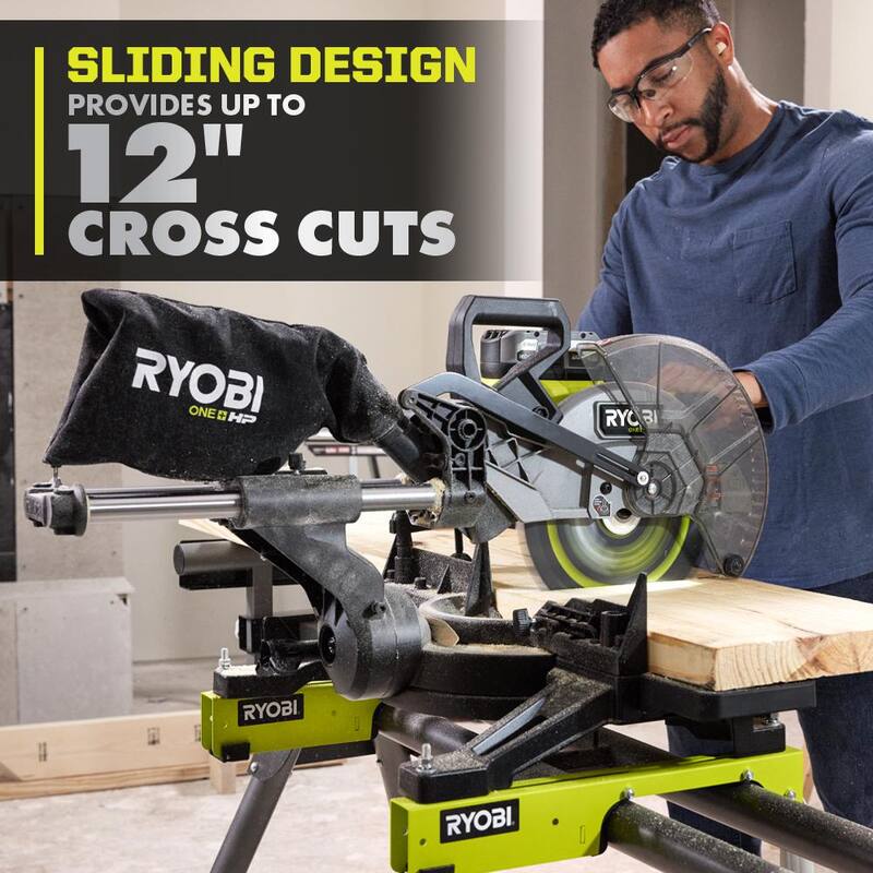 18V Brushless Cordless 10 in. Sliding Compound Miter Saw Kit with Battery, Charger, and Stand C4947