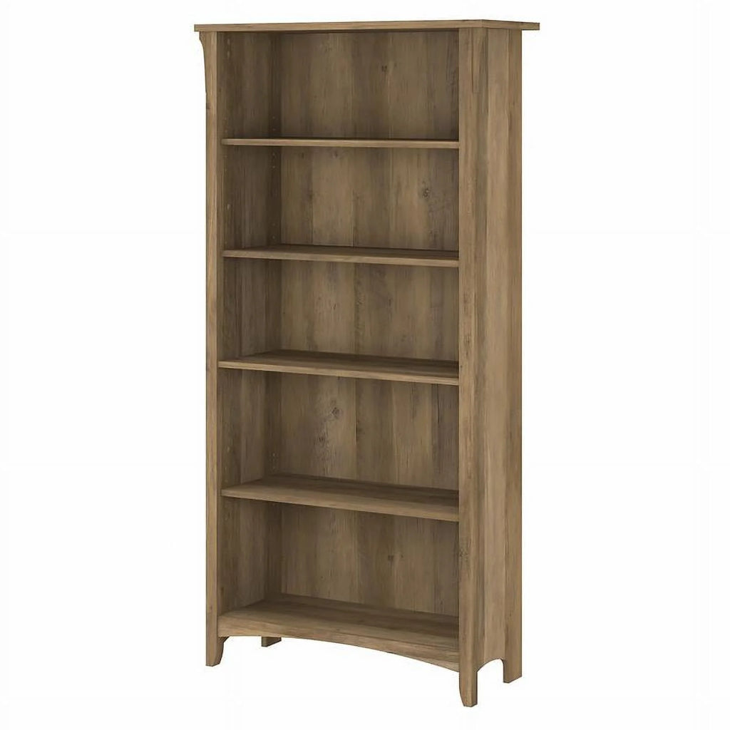 5 Shelf Reclaimed Pine Engineered Wood Bookcase Q509467