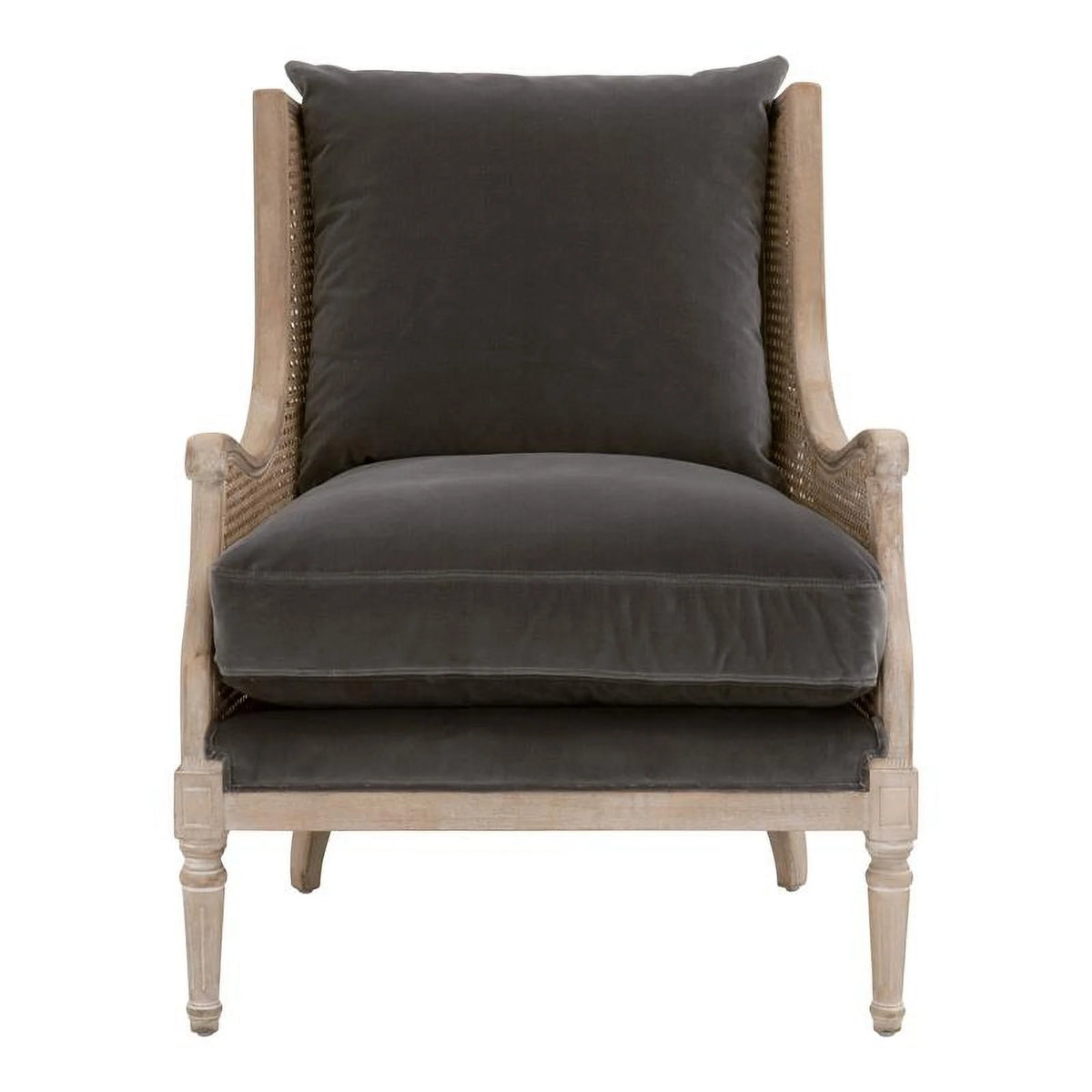 Gray Velvet Club Chair S179