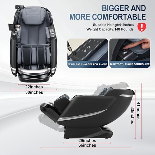 Full Body Zero Gravity SL-Track Shiatsu Massage Chair T8006