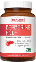 Berberine HCL Bitter Melon Banaba Leaf Extract Capsules 500mg 120 Caps I464290